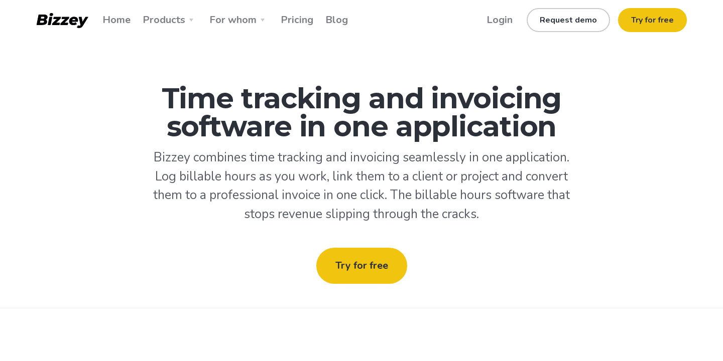 Time Tracking and Invoicing Software in One App | Bizzey | Bizzey