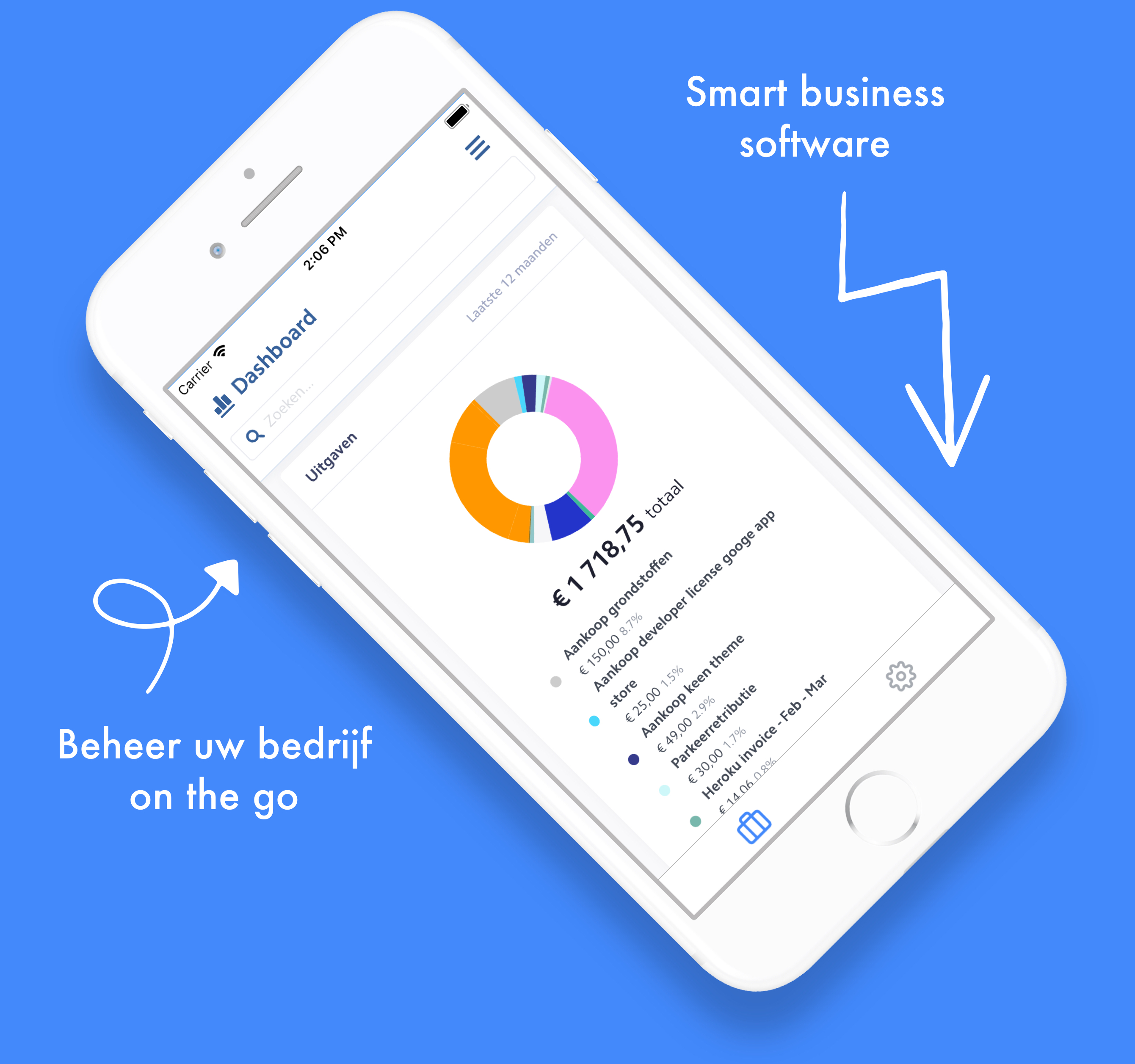 Installeer Bizzey op jouw smartphone